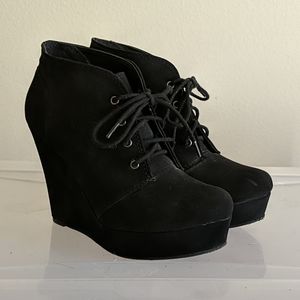 Wedge booties